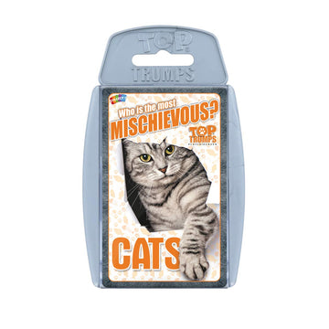 Top Trumps Card Game Cats - Family Games for Kids and Adults - Learning Games - Kids Card Games for 2 Players and More - Kid War Games - Card Wars
