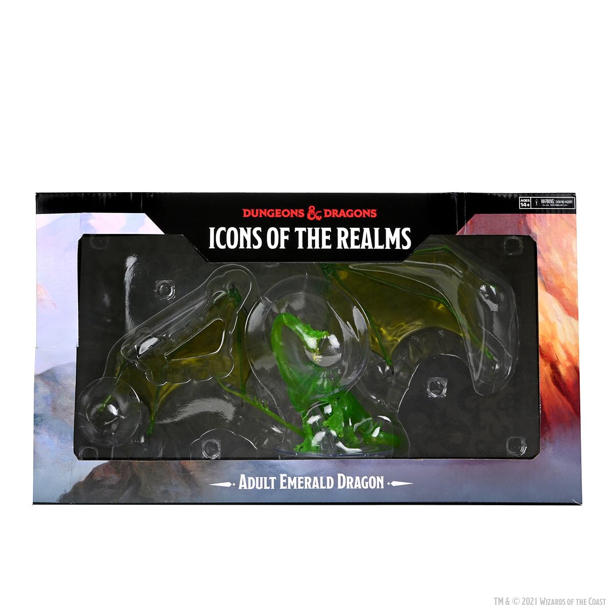 WizKids D&D Icons of the Realms: Adult Emerald Dragon Premium Figure