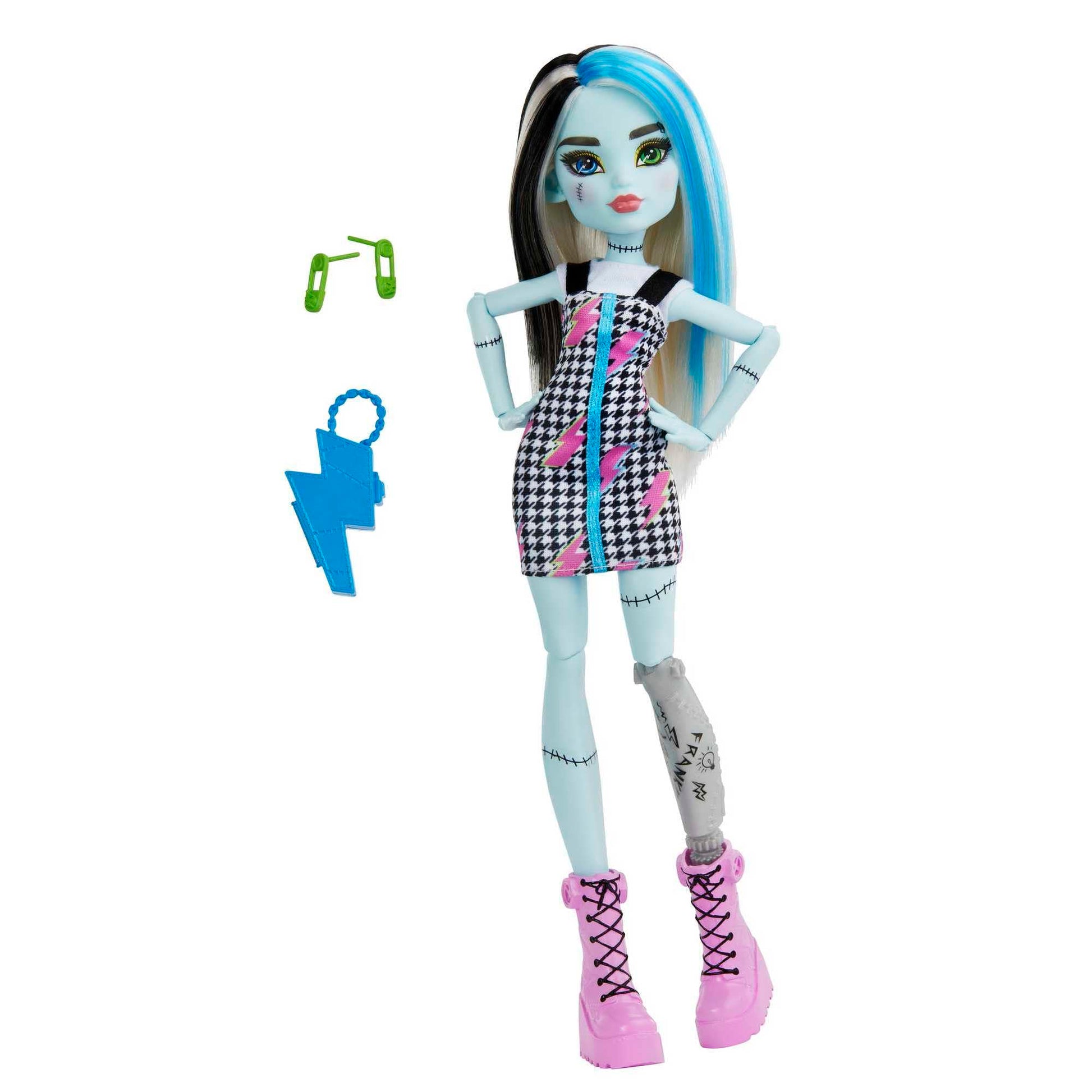 Monster High Frankie Doll Features 10+ Flexible Joints for Girls Ages 4 and Up