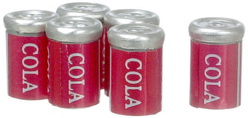 International Miniatures by Classics Dollhouse Miniature Set of 6 Tin Soda Pop Cans