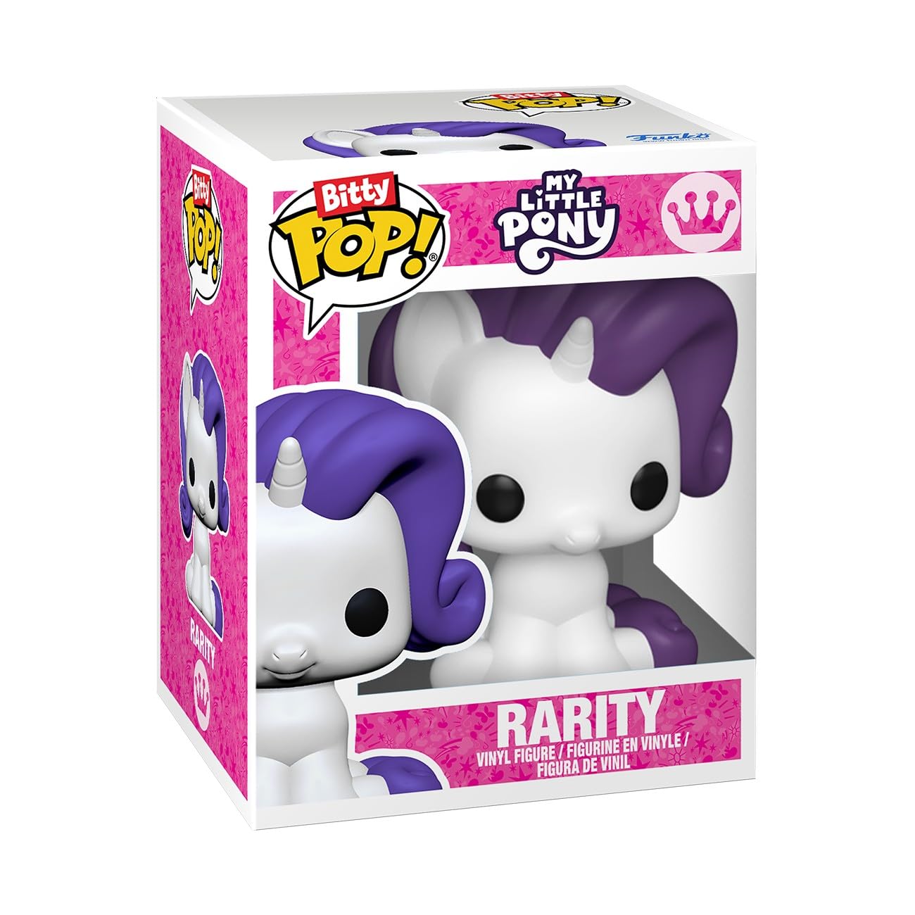 Funko Pop! Bitty: My Little Pony - Pinkie Pie, Rarity, Trixie, and Derpy - 0.9 Inch (2.2 Cm) - Cartoon Collectable - Gift Idea - Stackable Display
