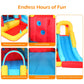 DREAMVAN Inflatable Bounce House with 450W Air Blower(Rocket Castle)--Jumping Area 60" 55" -- 420D Oxford Cloth 840D Oxford Cloth Jump Surface