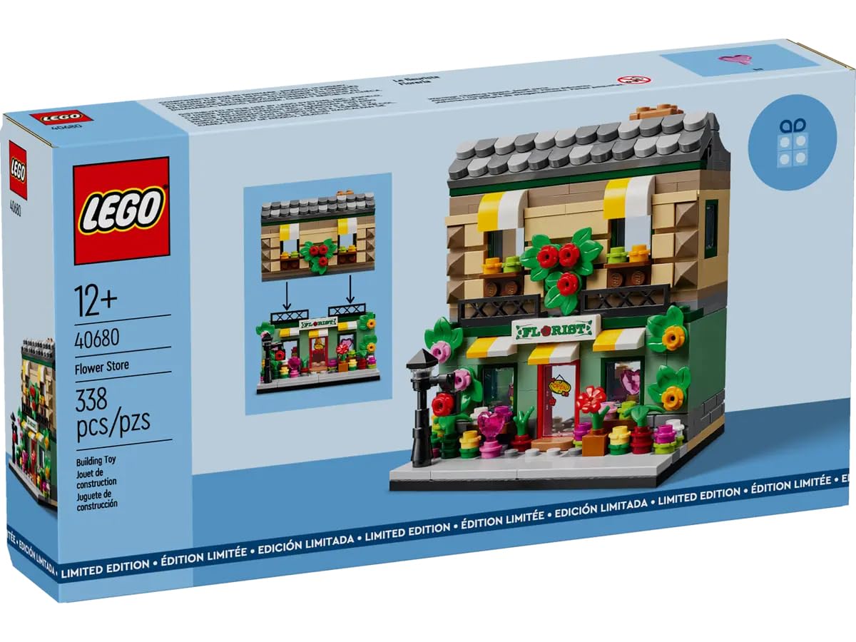 LEGO Flower Store Building Set 40680 - Collectible Model Shop with Interior Details - Customizable Design - Great Gift for Adult and Teen Builders