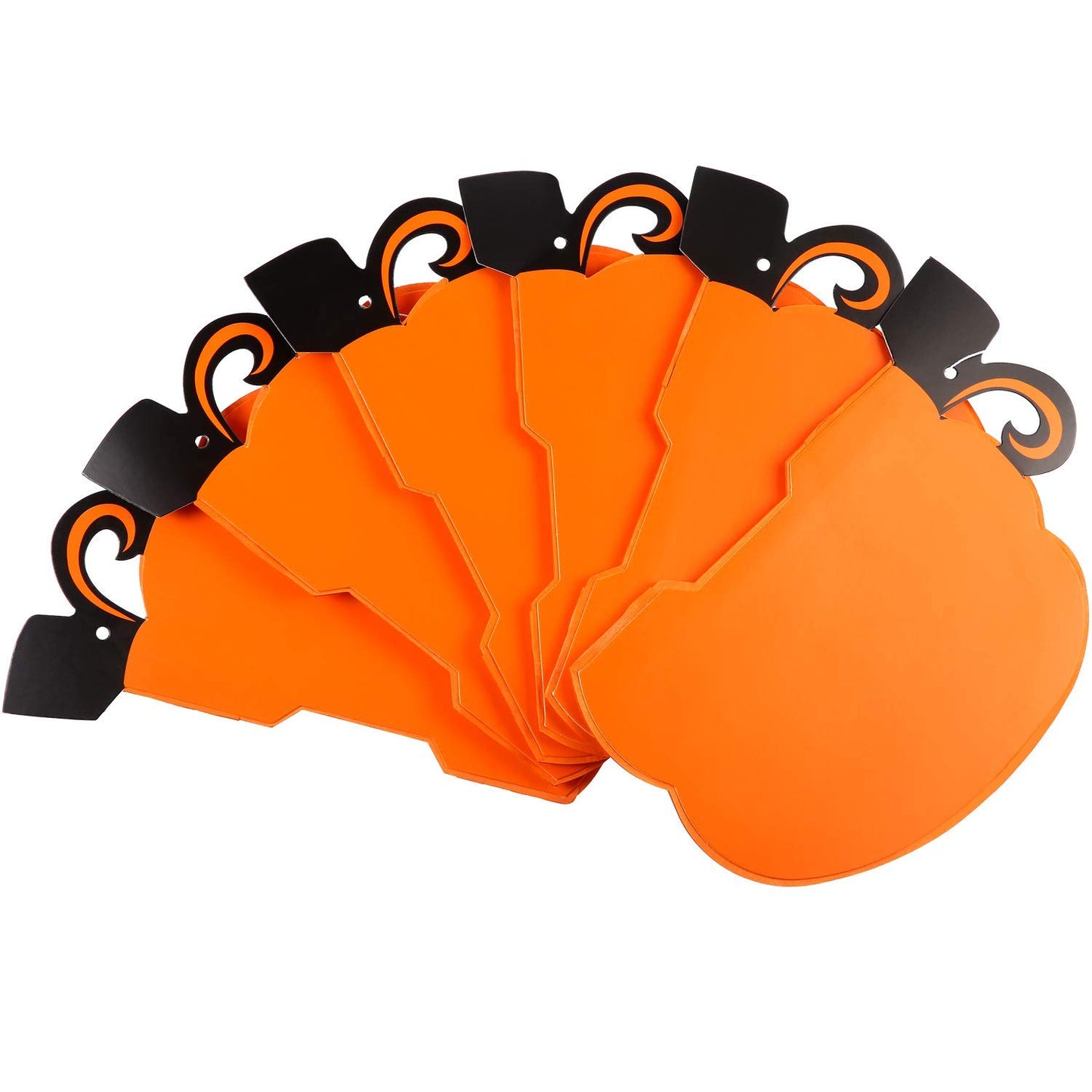 JOVITEC 6 Pack Thanksgiving Table Decor Honeycomb Pumpkins 10.2 Inch Paper Fall Hanging Pumpkin Decorations 3D Tissue Centerpieces for Halloween