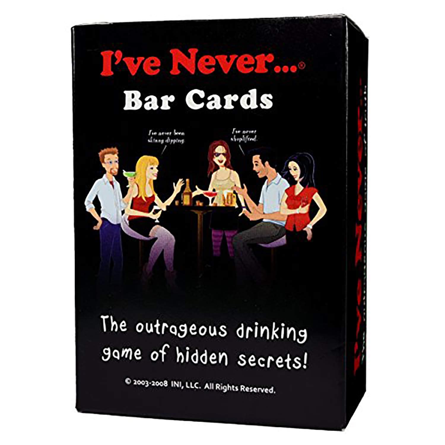 I've Never...? Bar Cards - Hilarious Truth or Dare Game for Parties, Vacations, and Game Nights, Perfect for Friends and Adults | 2+ Players | Ages