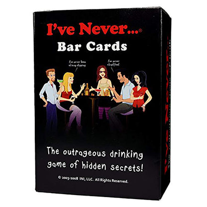 I've Never...? Bar Cards - Hilarious Truth or Dare Game for Parties, Vacations, and Game Nights, Perfect for Friends and Adults | 2+ Players | Ages