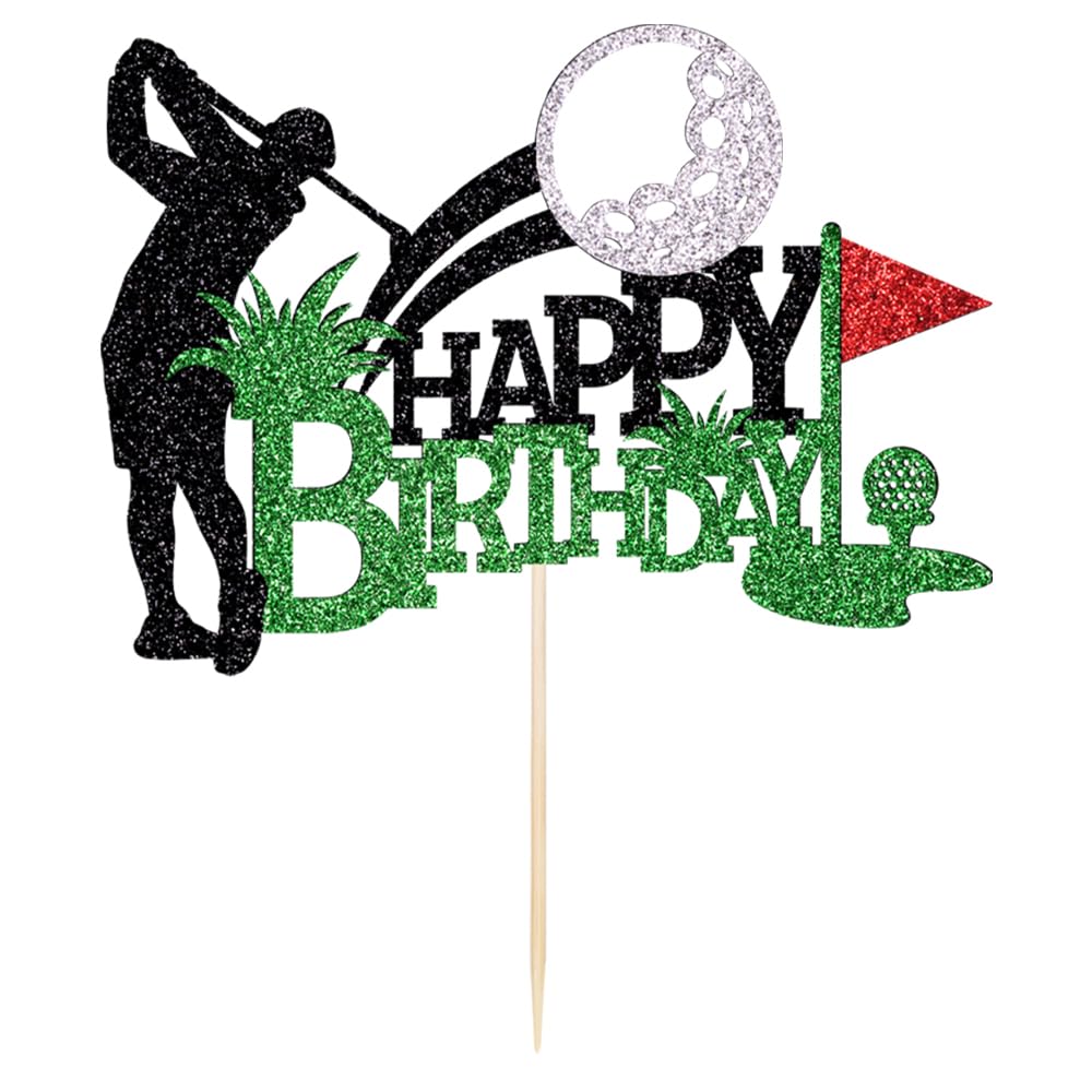 Kaoenla Golf Happy Birthday Cake Topper