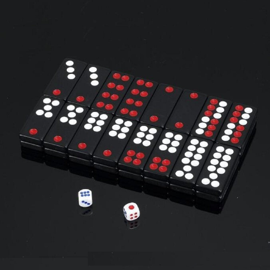 fengshuisale Club Alex Luxury Domino Set Perfect for Dominoes, Mexican Train Chickenfoot W3180