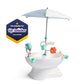 Step2 Sunshine Springs Splash Water Table with CoolBreeze Misting Canopy, Kids Outdoor Water Play Table with Umbrella for Toddlers and Preschoolers, 8