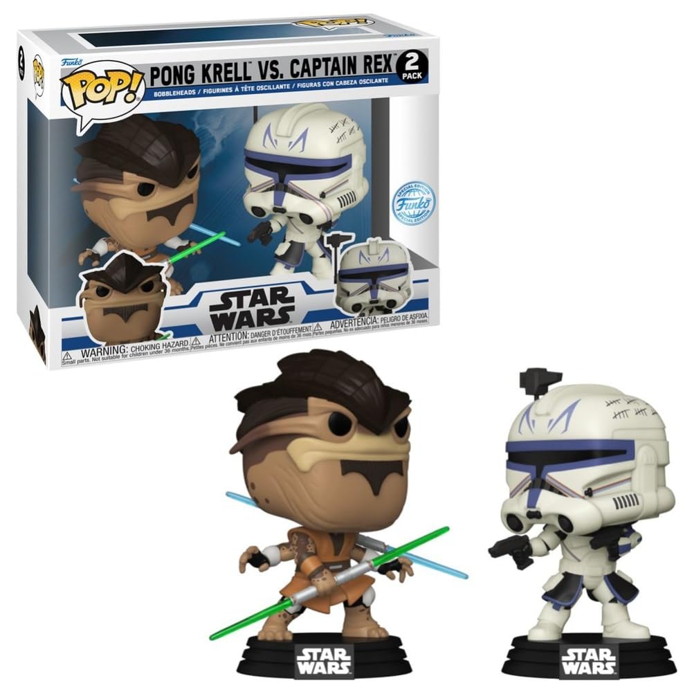 Funko Pop! Star Wars: Pong Krell vs Captain Rex 2-Pack (Gamestop Exclusive)