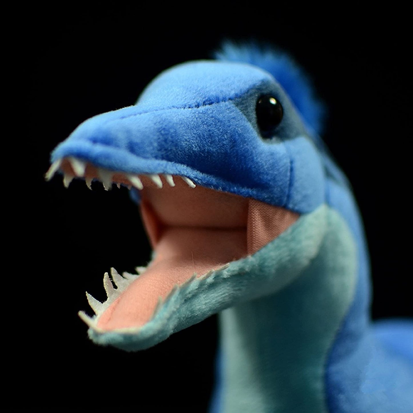 Frankiezhou Home Realistic Microraptor Dinosaur Plush Toy - Lifelike 18" Blue Dinosaur Utahraptor Tyrannosaurus Plushie, Figurines Stuffed Toys Soft