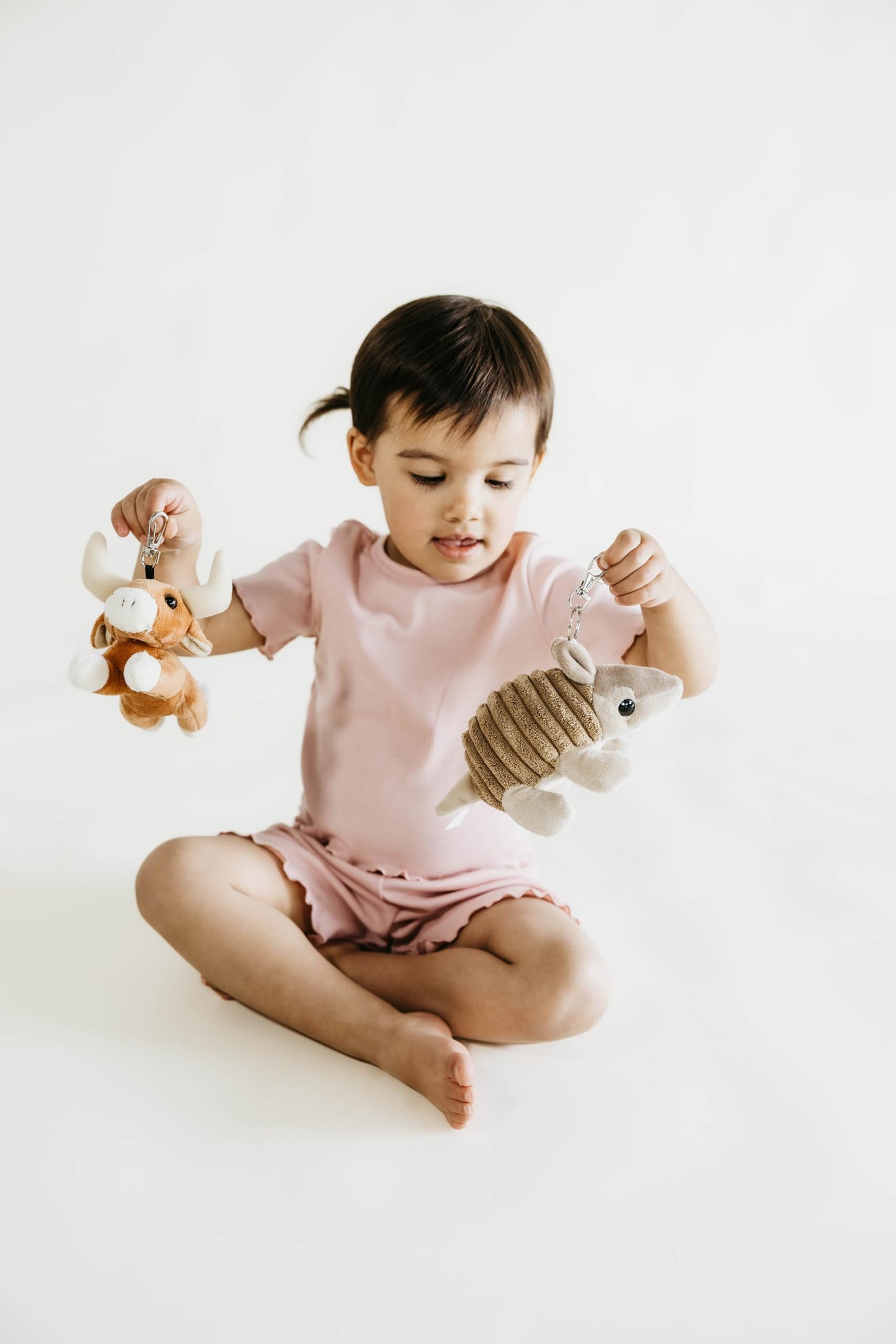 The Petting Zoo Horse Stuffed Animal Plushie, Gifts for Kids, Backpack Clips Animals, Brown Horse Plush Toy, 5 inches