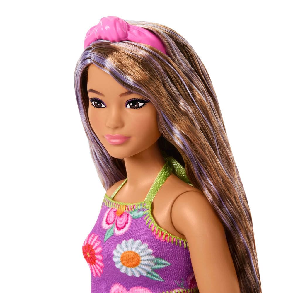 Barbie Fashionistas Doll #244 with Purple-Streaked Brown Hair