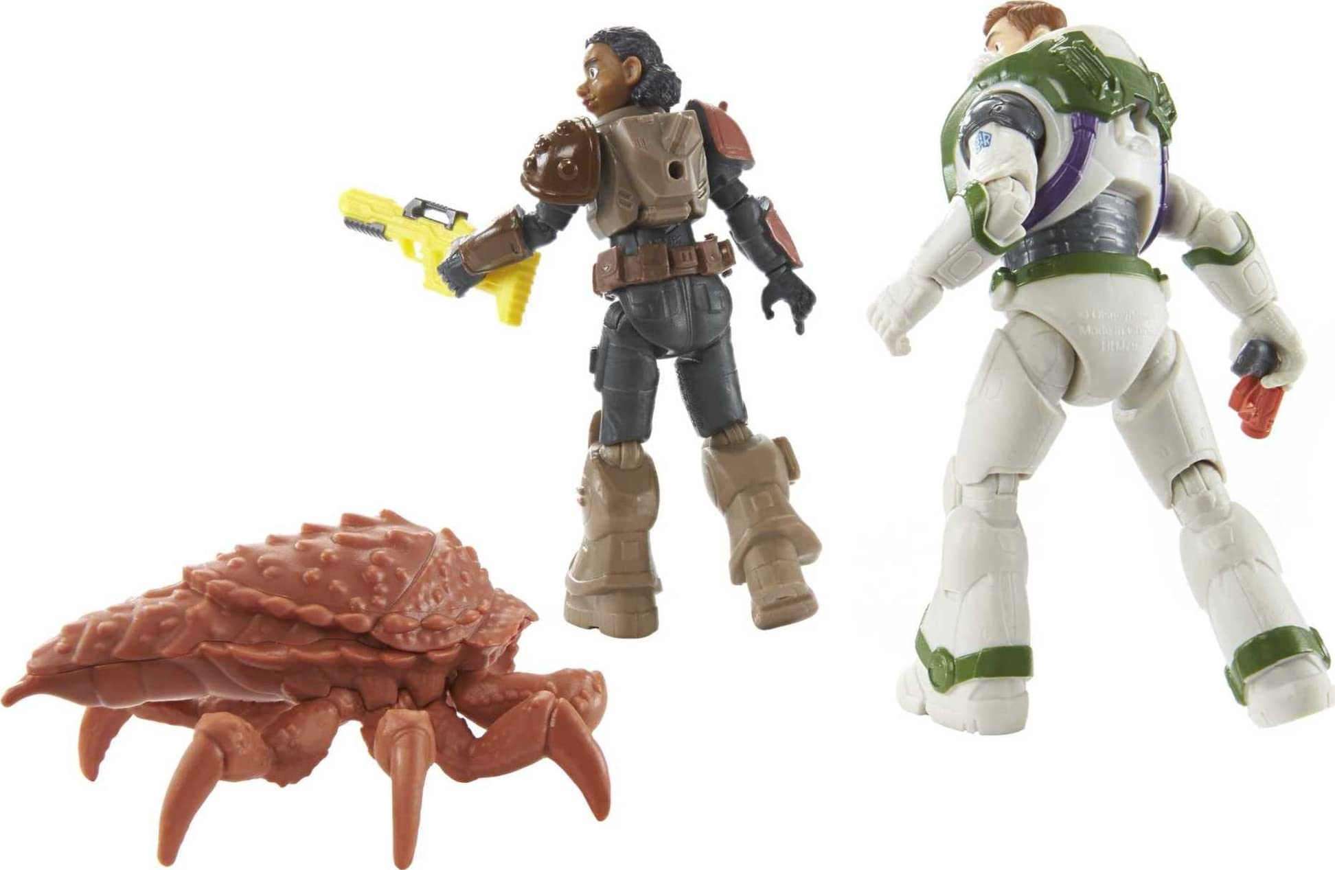 Mattel Disney and Pixar Lightyear Toy Figures & Accessories, Space Ranger Defense Set with Izzy & Buzz Lightyear Action Figures, Bug & 2 Weapons