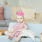 1st Birthday Cowboy Hat, Pink Girls Cowgirl Party Decorations Hat Neon Sparkly Glitter First Rodeo Birthday Party Crown for Western Baby Toddler Party