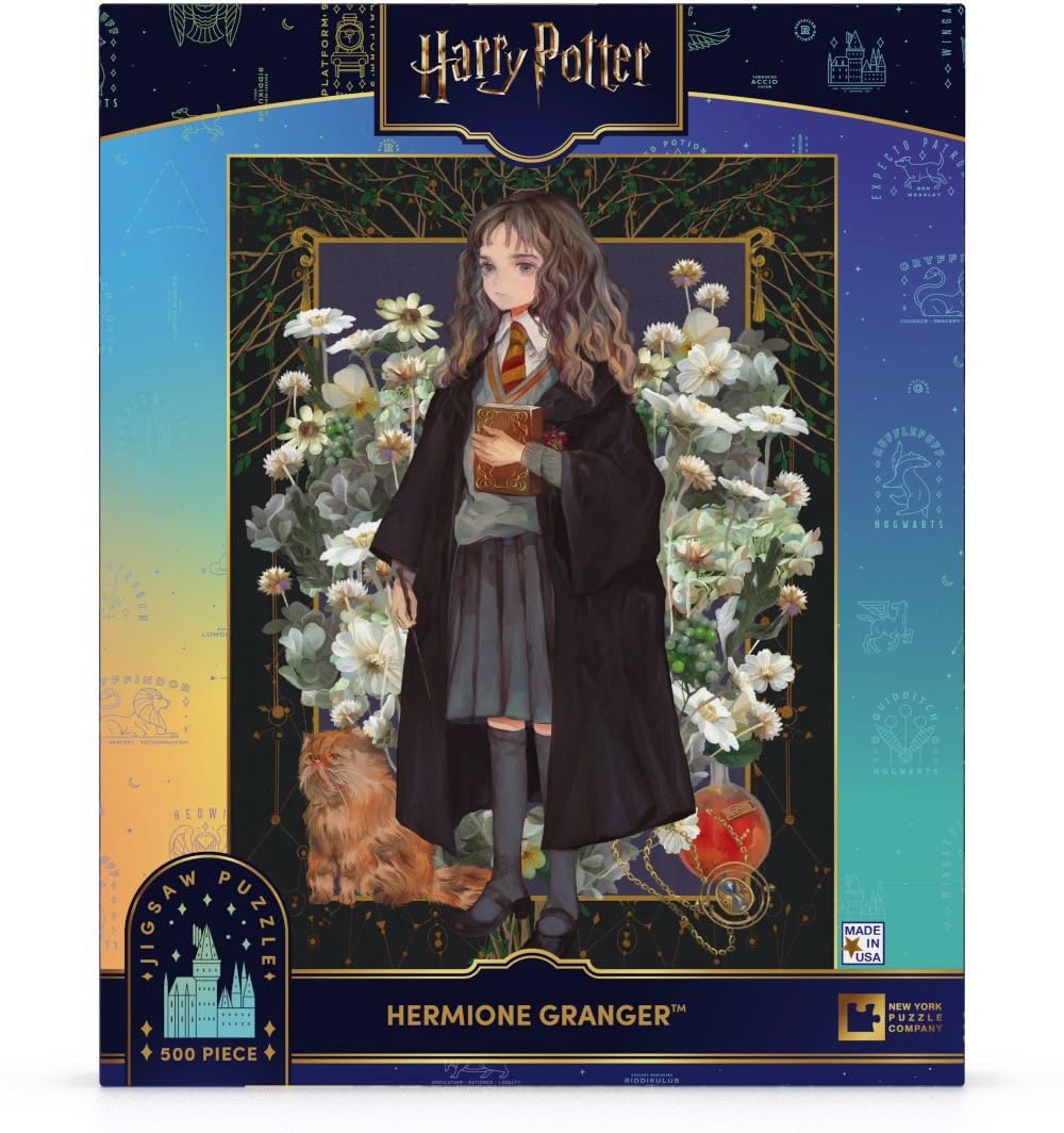 New York Puzzle Company - Harry Potter Hermione Granger - 500 Piece Jigsaw Puzzle for Family Game Nights