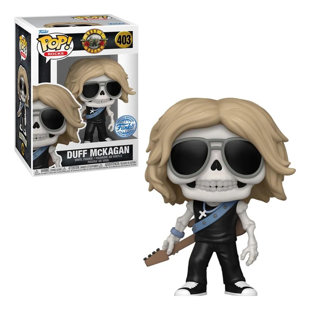 Funko Pop! Rocks: Duff McKagan (Skeleton) Vinyl Figure, 3.8 Inches, Exclusive