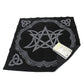 VIDAYA Altar Cloth, High-Grade Thick Velvet Fabric Triple Moon Pentagram Tarot Cloth, Use for Wiccan Witchcraft Supplies and Tools, Tarot Divination