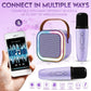 Karaoke Machine for Kids Adults, Portable Mini Bluetooth Speaker with 2 Wireless Microphones, LED Lights, Singing System for Family Home Party, Voice