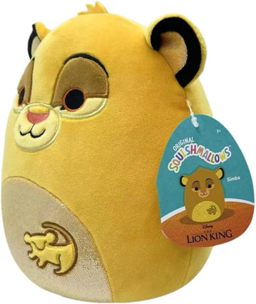 Squishmallows Simba 7 inch Simba, Original Disney Soft Toys Multi-Colour