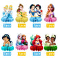 8Pcs Princess Table Centerpieces Birthday Party Supplies Double Side Table Decorations for Princess Themed Party Decorations