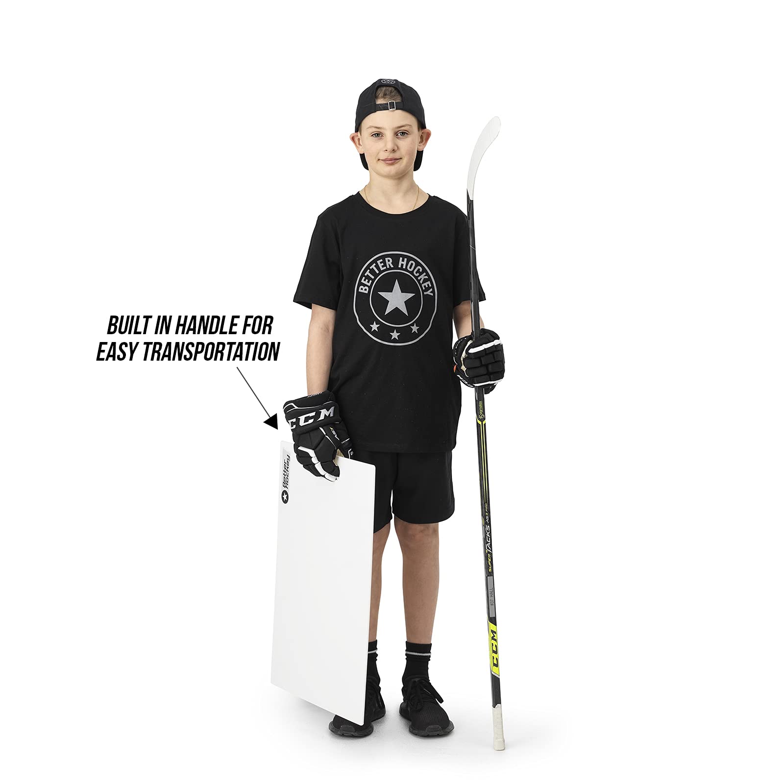 Better Hockey Extreme Sauce Launch Pad - Size 16 inches x 24 inches - Perfect for Saucer Passing and Backyard Games - Simulates the Feel of Real Ice