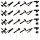 24PCS Tools Cupcake Topper?Wrench Hammer Drill Pliers Handsaw Tape Measure Screwdriver Construction Tools Cake Decorating?Boys Men Birthday Cake
