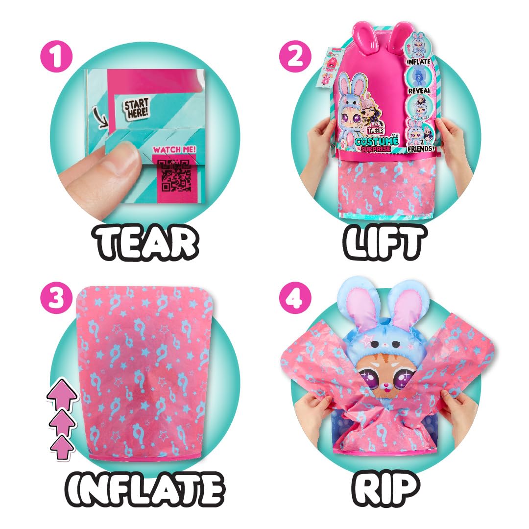 LOL Surprise Tweens Costume Fashion Doll Aya Cherry with Inflatable Blue Bunny Pet Costume & Multiple Surprises Including Fabulous Fashions &