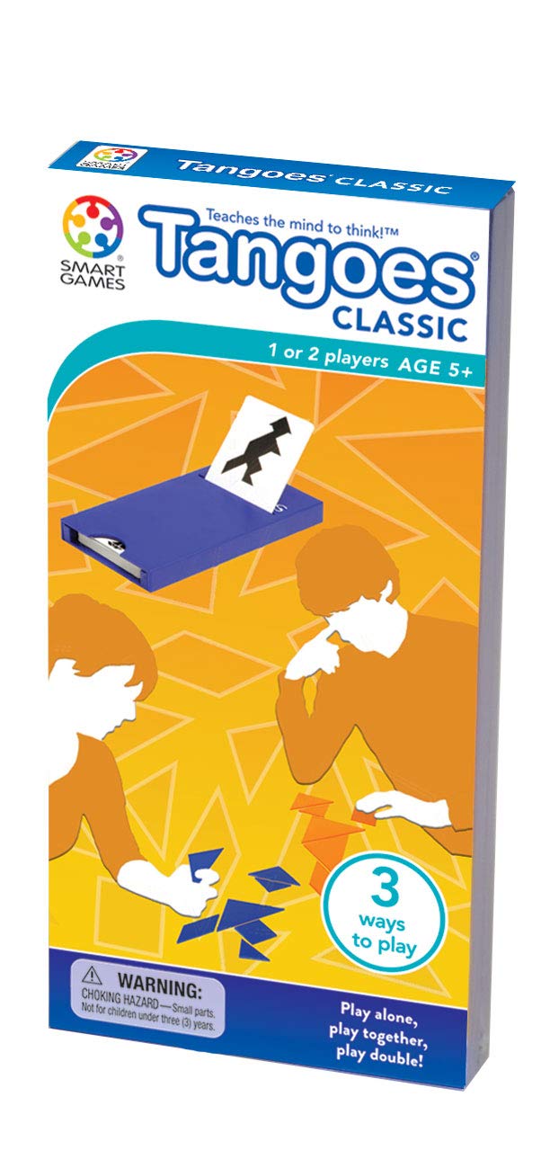 Tangoes SmartGames Classic Tangram Logic Puzzle Game with 54 Challenges Brain Teaser for Ages 5+
