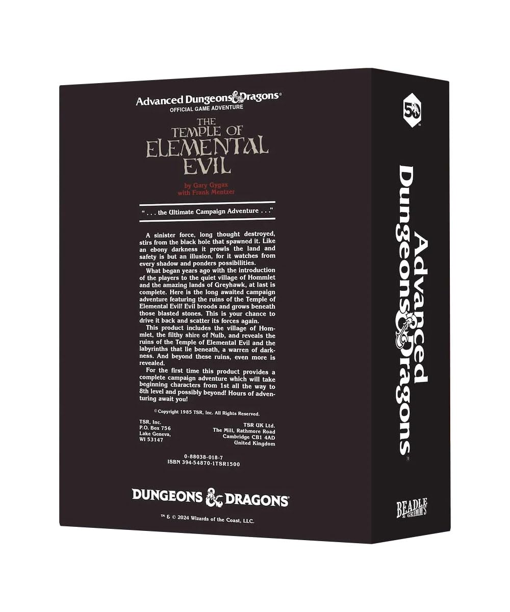 D&D Classic Module Dice Set: The Temple of Elemental Evil