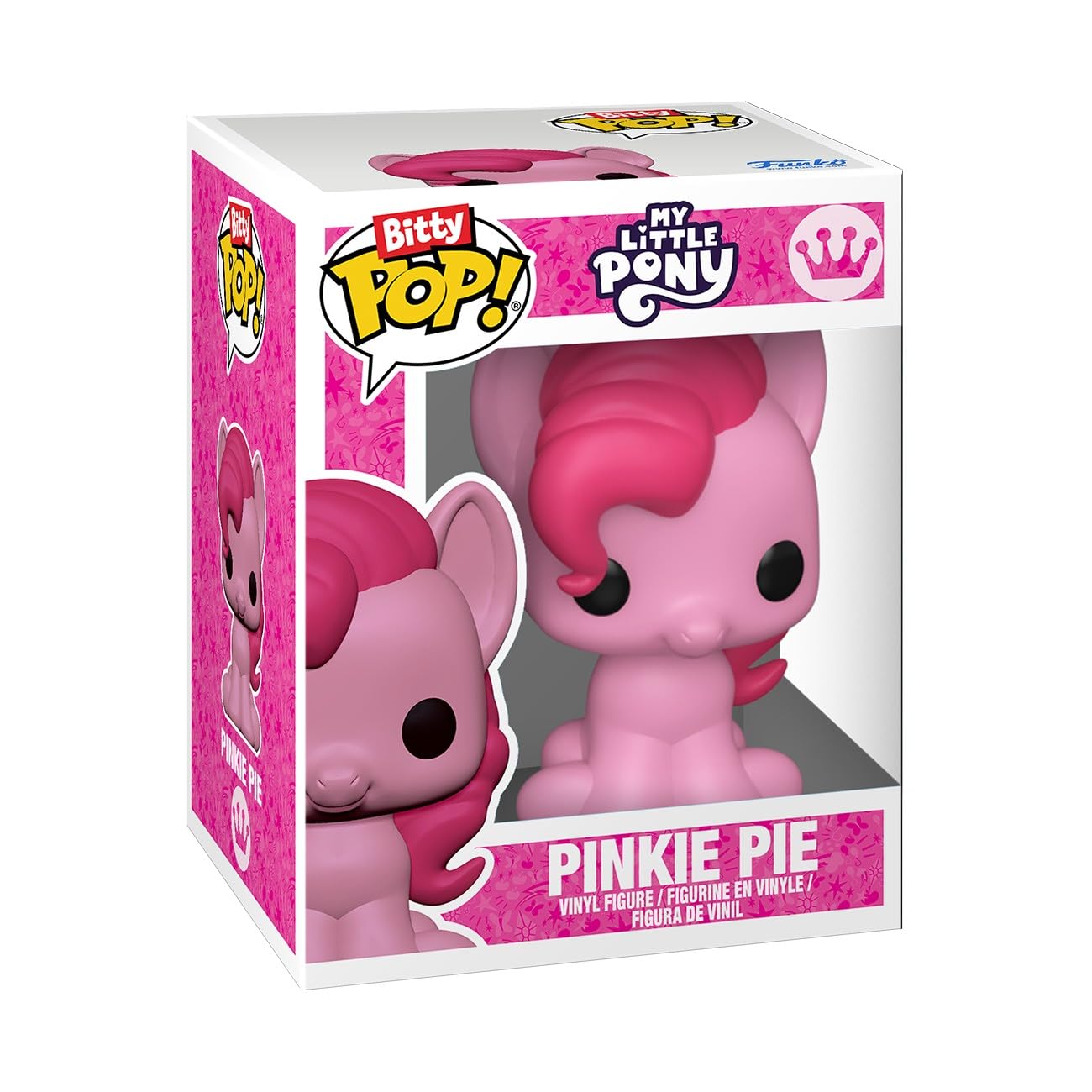 Funko Pop! Bitty: My Little Pony - Pinkie Pie, Rarity, Trixie, and Derpy - 0.9 Inch (2.2 Cm) - Cartoon Collectable - Gift Idea - Stackable Display