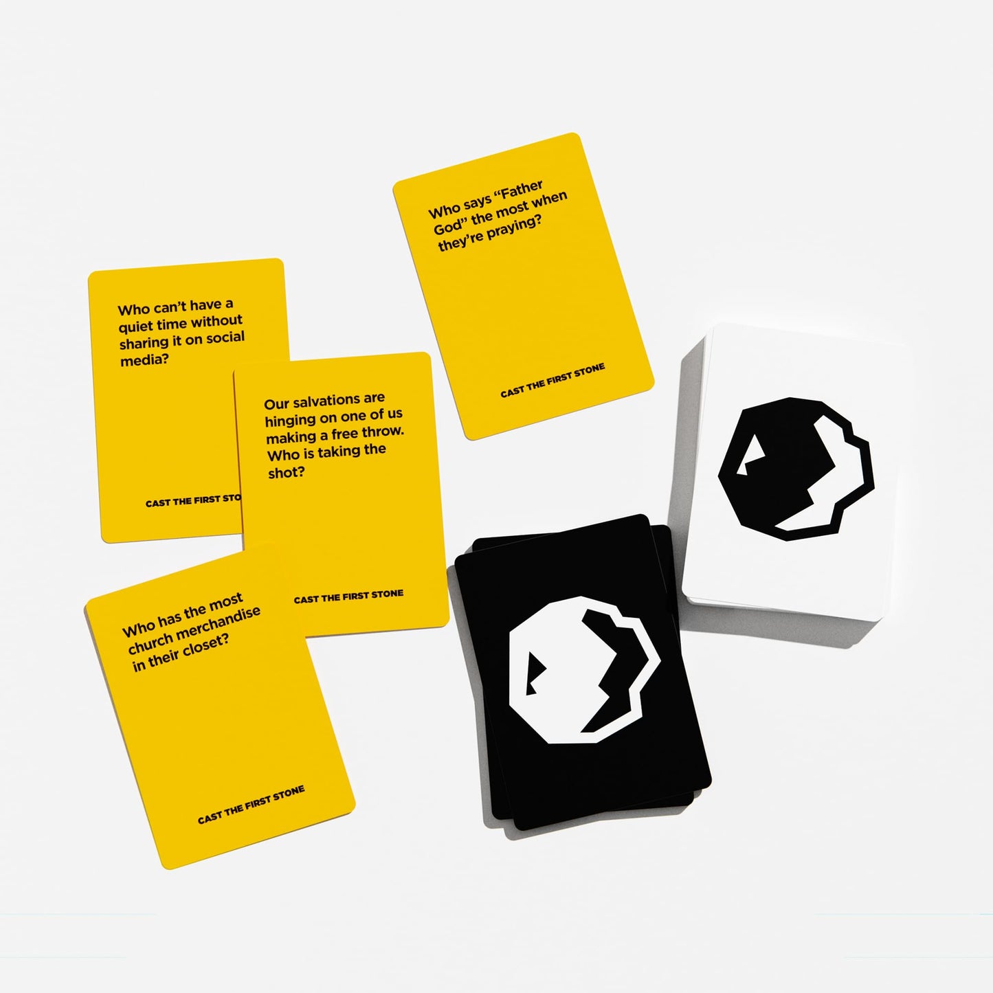 Cast The First Stone - It’s Okay to Judge Your Friends - Hilarious Christian Party Game for Adults - 260 Cards - Fun for Church Groups, Family