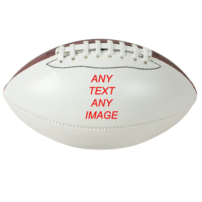Personalized Custom Photo Mini Football - Any Image - Any Text - Any Logo