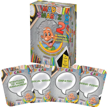 Thought-Spot Mad Smartz 2 Abridged Social Skills & Anger Management Game | SEL Therapy & CBT Tool for Emotional Regulation | for Kids 6+ | Home