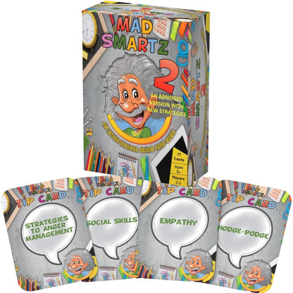 Thought-Spot Mad Smartz 2 Abridged Social Skills & Anger Management Game | SEL Therapy & CBT Tool for Emotional Regulation | for Kids 6+ | Home