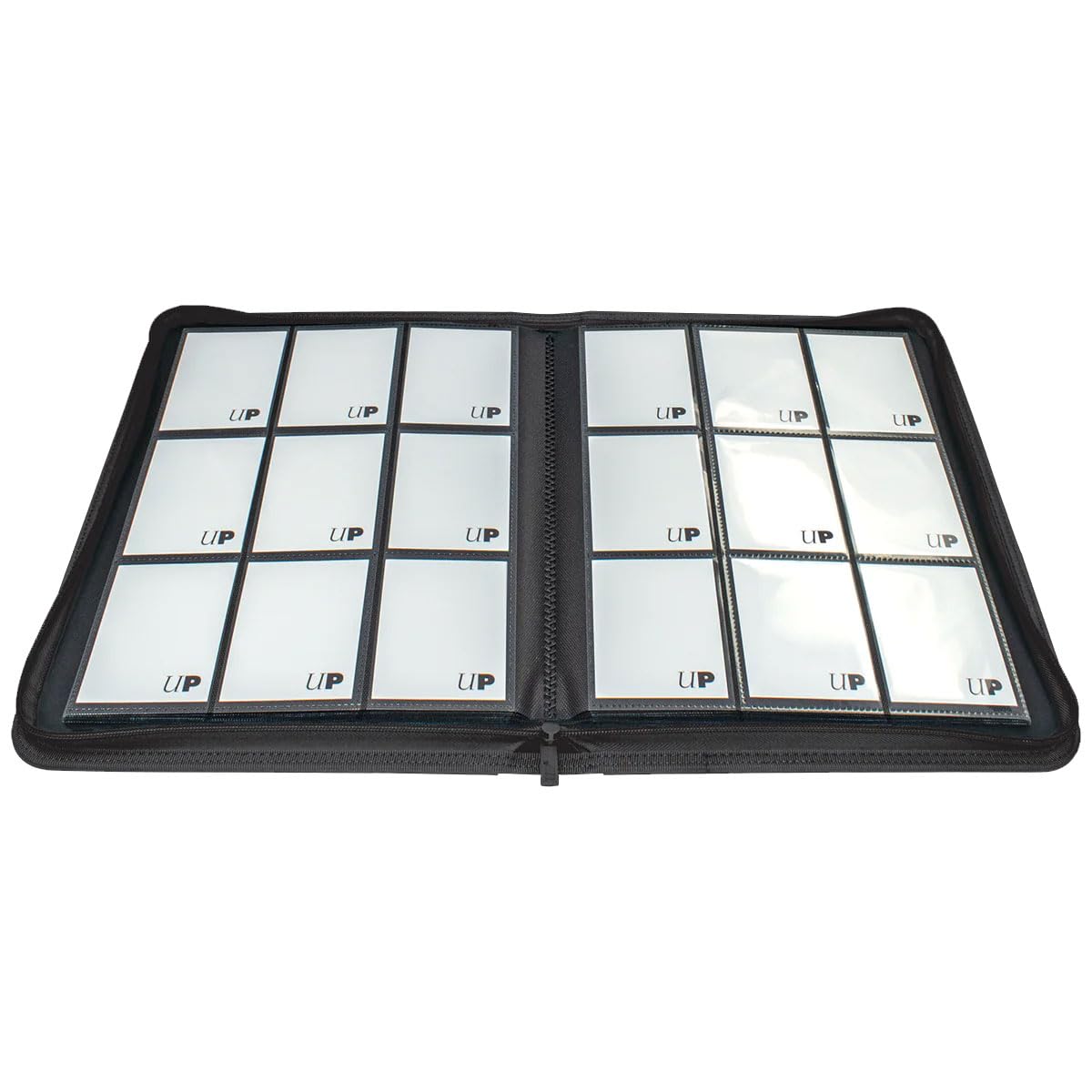 Ultra PRO - Vivid 9-Pocket Zippered PRO-Binder: (Black) - Protect Up to 360 Collectible Trading Cards, Sports Cards or Valuable Gaming Cards, Ultimate