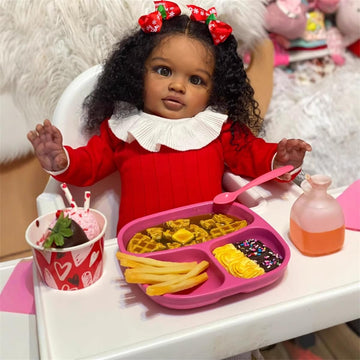 GYCV Reborn Toddler Dolls Black Girl 26 Inch Lifelike Black Reborn Baby Dolls with Curly Hair Realistic Toddler Dolls Girl Weighted Real Life Baby