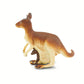 Safari Ltd. Kangaroo with Baby Figurine - Realistic 4" Hand-Painted Wildlife Toy - Educational Companion for Boys, Girls & Kids Ages 3+