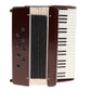 Dselvgvu Miniature Accordion with Case Mini Musical Instrument Accordion Replica Collectible Figurines Dollhouse Accessories Model Home Decoration