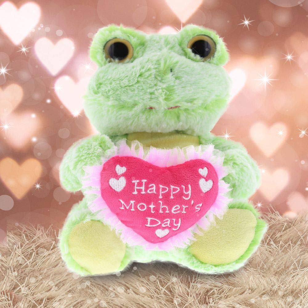 DolliBu Happy Mother's Day Stuffed Animal, Heart Message for Best Mommy, Grandma, Wife, Step Mom, Mama - Cute Soft Adorable Sentiment Plush Teddy Bear