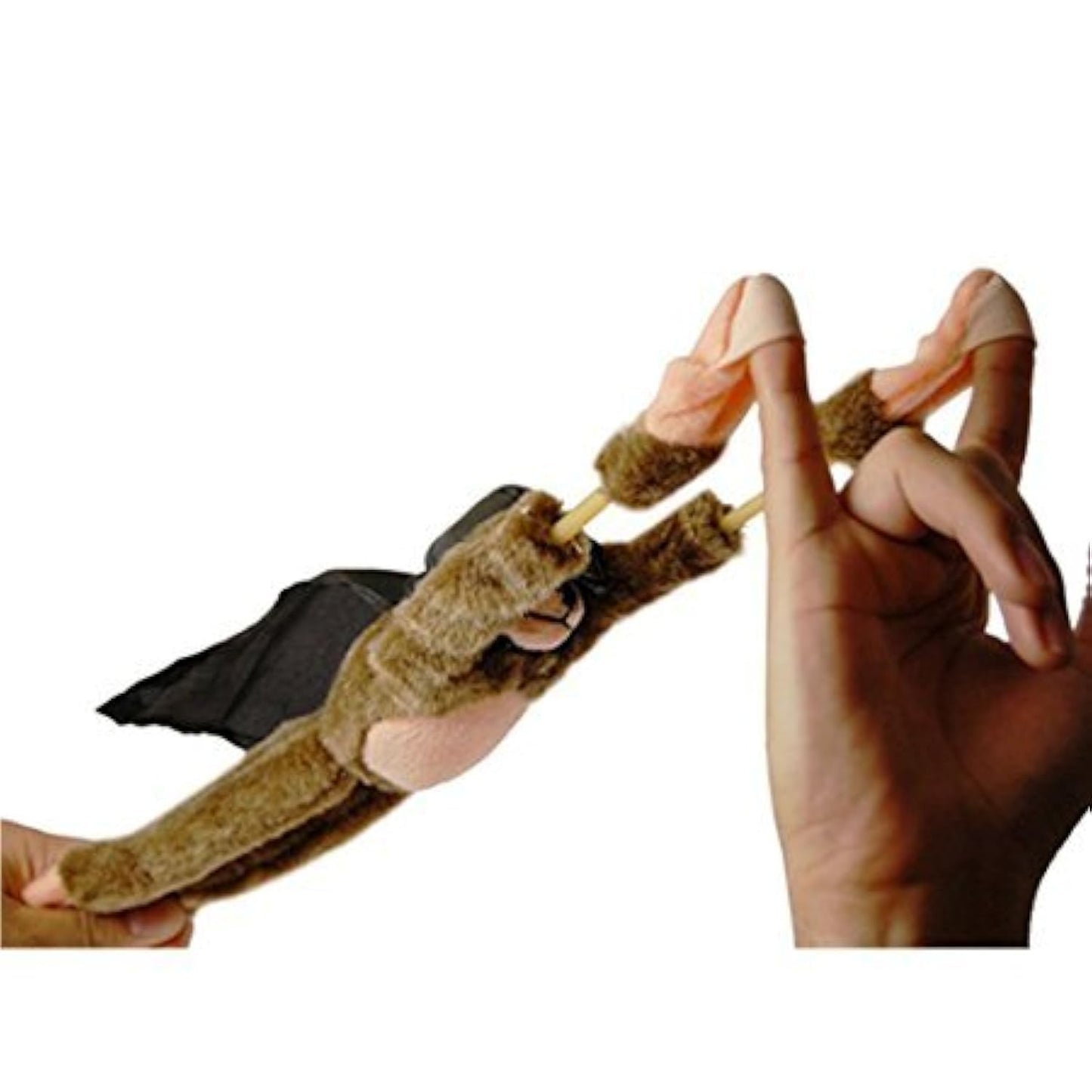 Playmaker Toys - Flying Screaming Flingshot Slingshot Novelty Monkey Plush Doll Toy, Launches up to 50 Feet