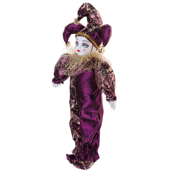 F Fityle 12-Inch Adorable Porcelain Triangle Doll - Blessing Eros Standing Figure in Clothes - Beautifully Crafted Clown for Kids and Adult