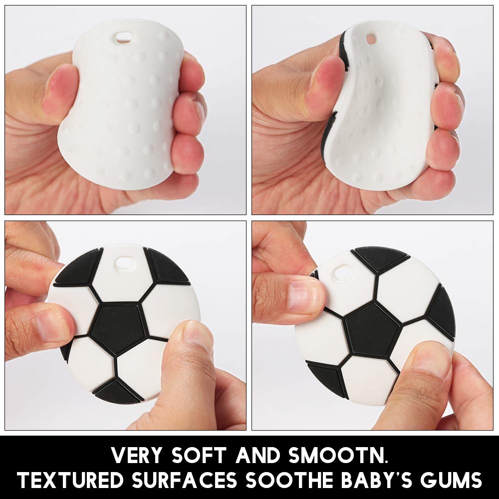 Baby Sport Silicone Teether,Sensory Chew Toys,BPA Free Soft and Effective Infant Teething Pain Relief Toys,Freezer Safe,Food Grade Silicone,Best