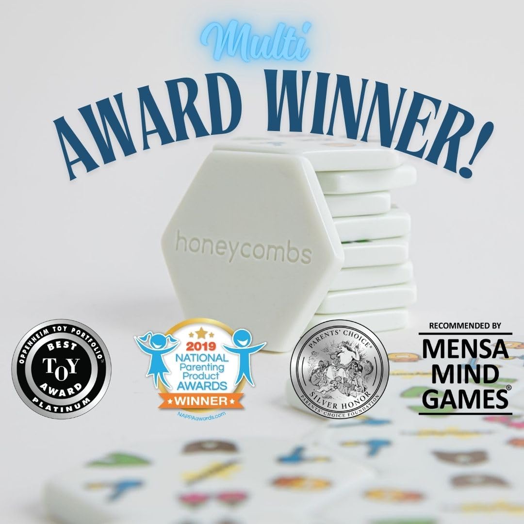 HoneyCombs Game, Tile Matching Game for Kids & Families, 52 Tiles, Ages 6+