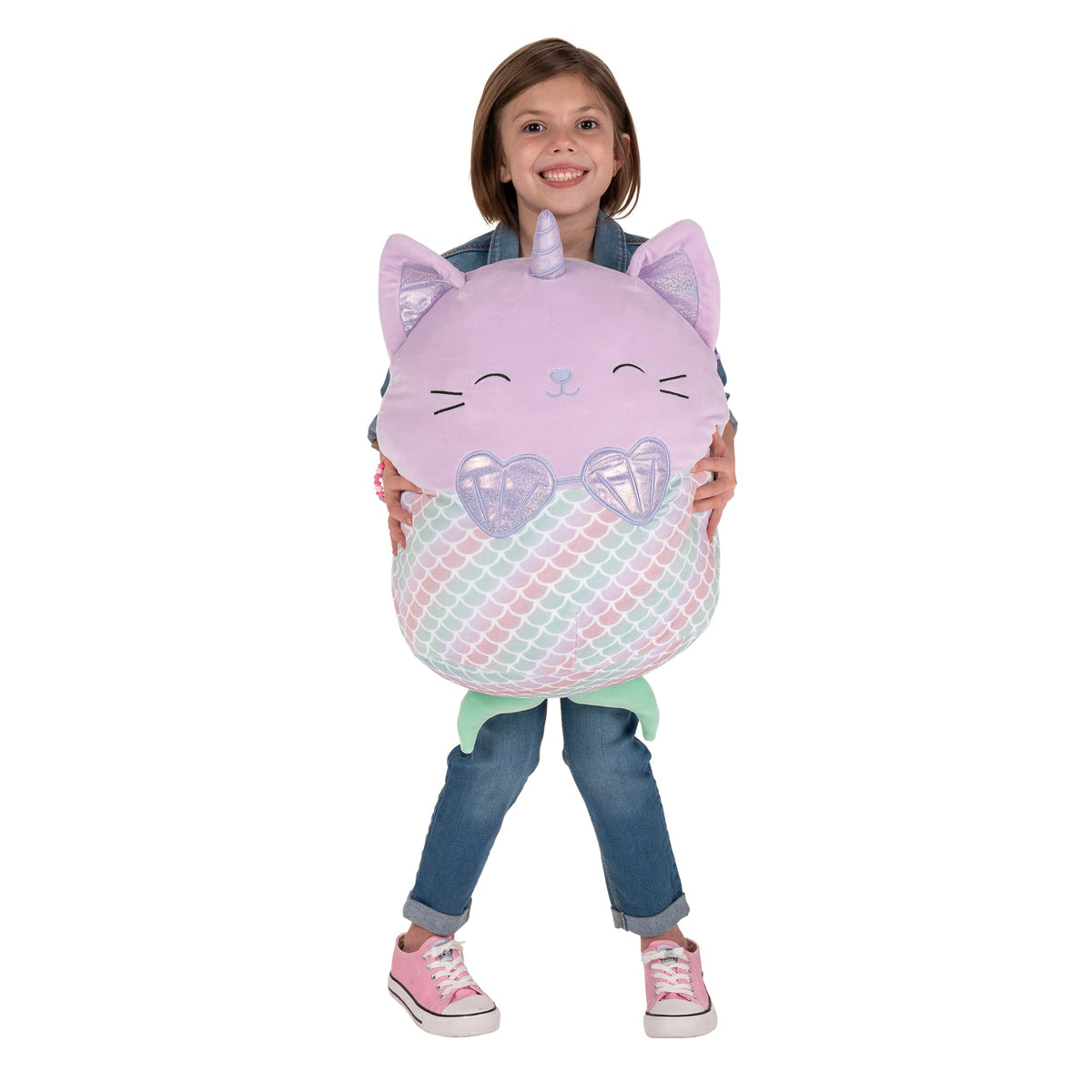 Squishmallows Official Kellytoy Plush 16" Anya The Caticorn Mermaid- Ultrasoft Stuffed Animal Plush Toy (Amazon Exclusive)