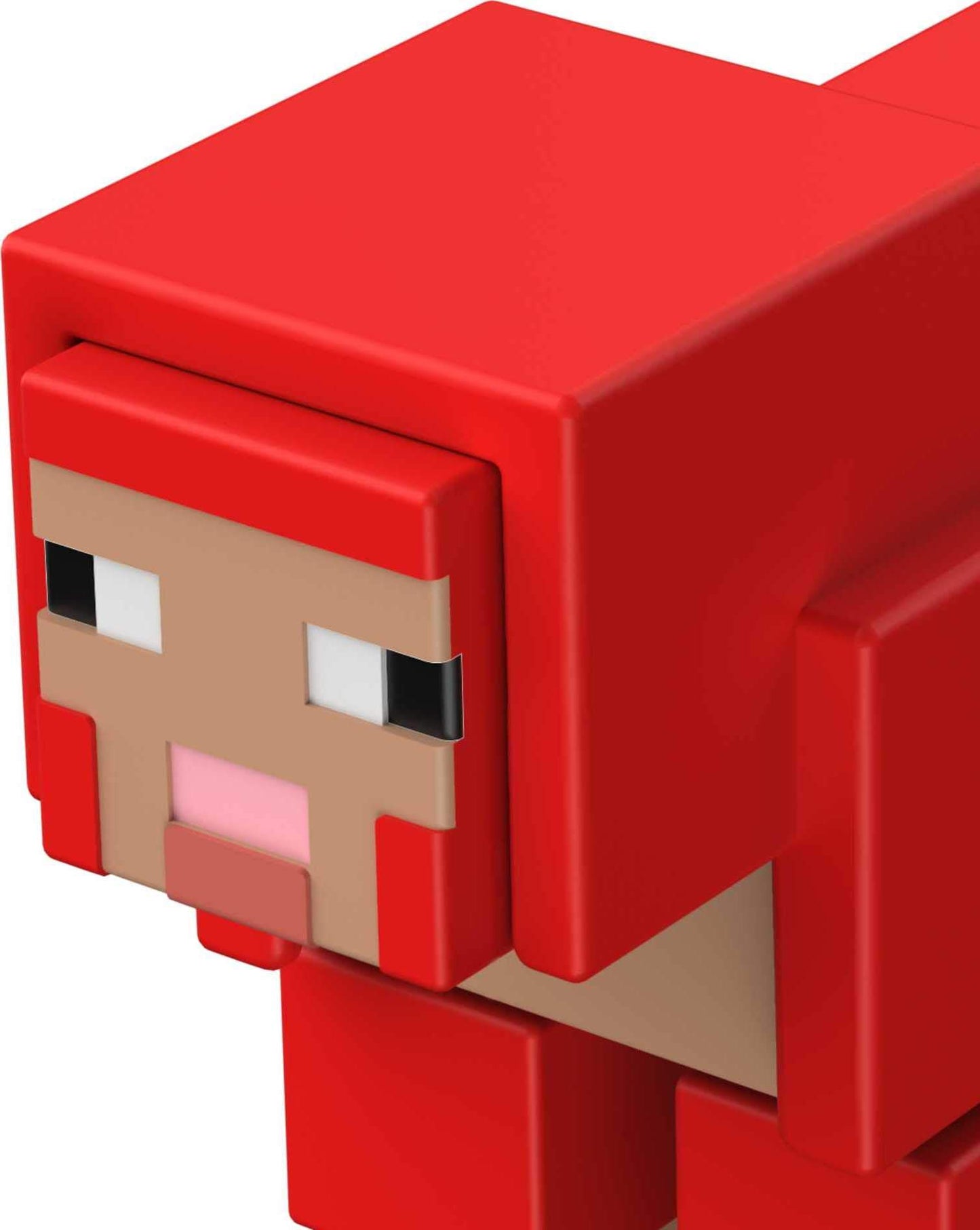 Minecraft Craft-A-Block Sheep Figure, Authentic Pixelated Video-Game Characters, Action Toy to Create, Explore and Survive, Collectible Gift for Fans
