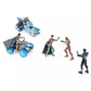 DC Batman 2021 Gotham City Guardians Pack: Metal-Tech Batman, Robin, Nightwing, Batgirl, Talon, Batcycle, Bat-ATV