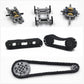 TTLYHEK 1533 PCS Technical Parts Building Block Accessories Vehicles Gears Cross Axles Wheels Connector Pieces Set Chain Link Pin Joint Shock Absorber