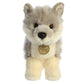 Aurora® Adorable Miyoni® Tots Wolf Pup Stuffed Animal - Lifelike Details Make a Cherished Companion - Perfect for Decorating Bedrooms or Classrooms