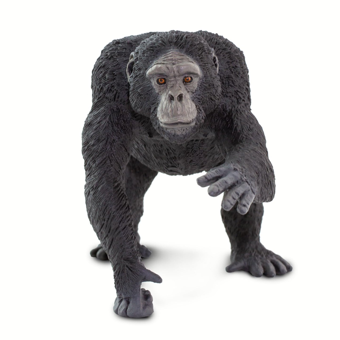 Safari Ltd. Chimpanzee Figurine - Lifelike 4" Primate Figure - Educational Toy for Boys, Girls, and Kids Ages 1+